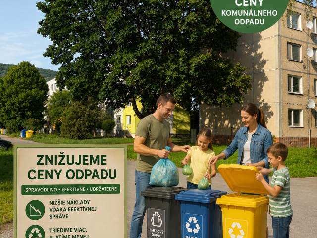 5) Zníženie cien za odvoz komunálneho odpadu