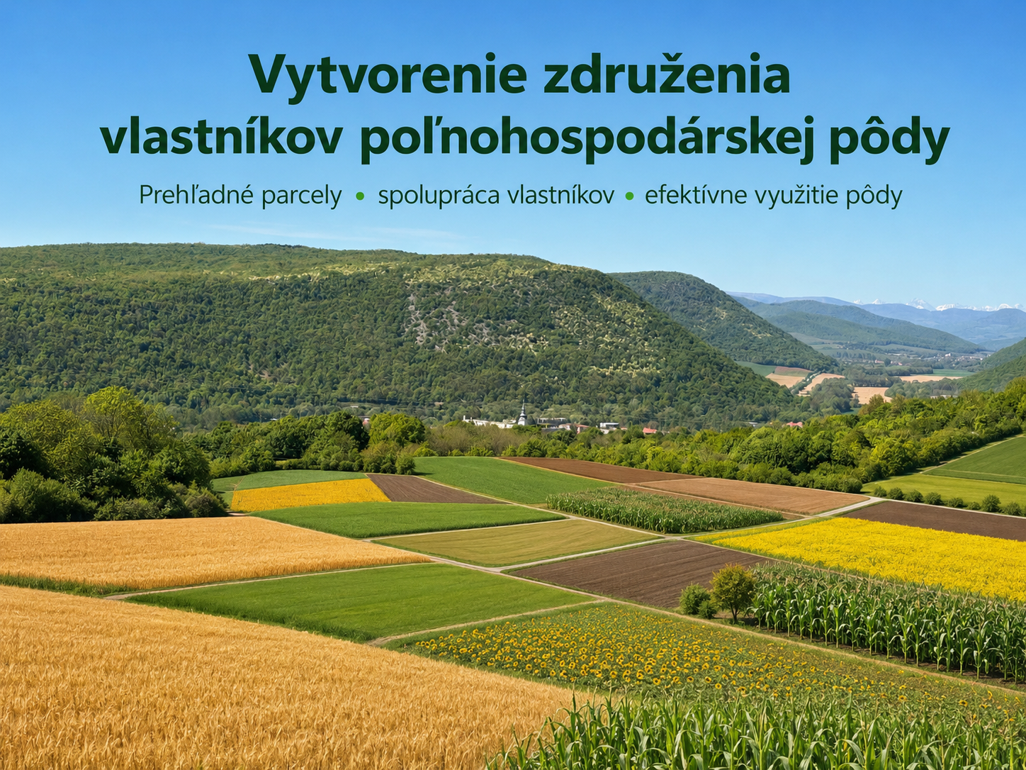 Vytvorenie združenia vlastníkov poľnohospodárskej pôdy